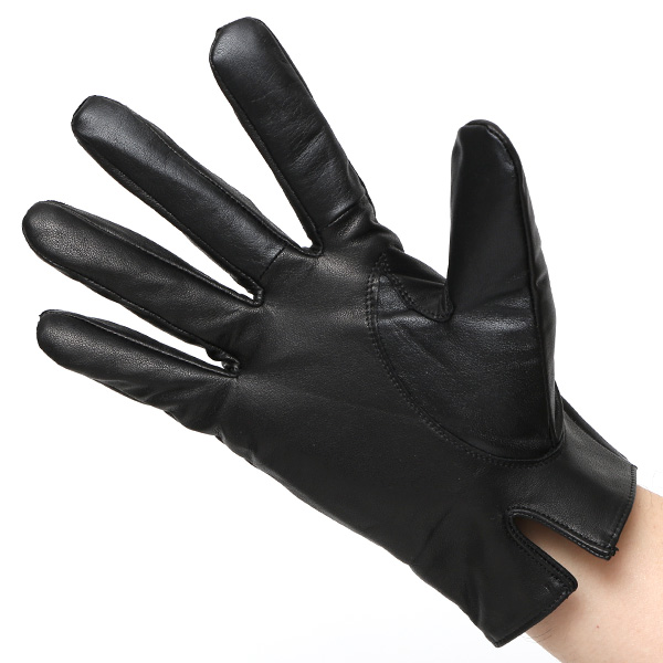  佐々木手袋 日本製 牛革 レザー メンズ 手袋 スマートフォン対応 ブラック 黒 黒色 防寒 革手袋 本革 国産 オールレザー 化粧箱付き スマホ対応 タッチパネル 操作可能 高級 おしゃれ プレゼント 男性 大人 通勤 三本山 経年変化 味わい 暖かい