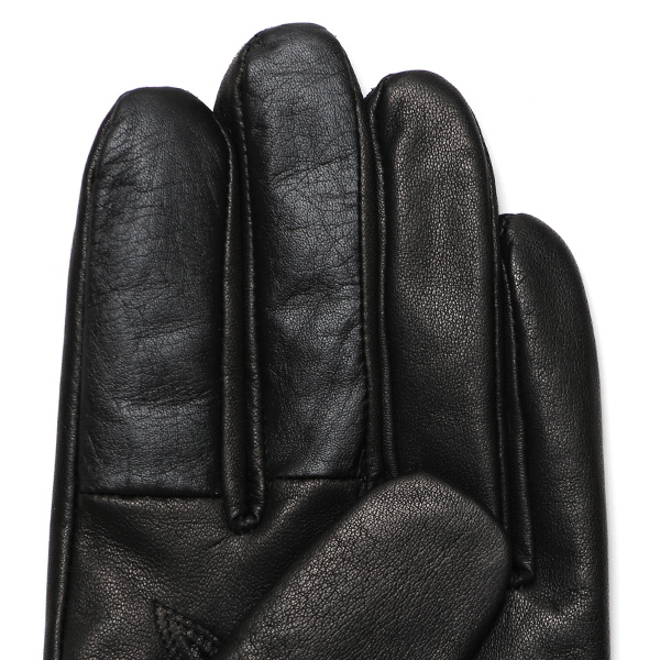  佐々木手袋 日本製 牛革 レザー メンズ 手袋 スマートフォン対応 ブラック 黒 黒色 防寒 革手袋 本革 国産 オールレザー 化粧箱付き スマホ対応 タッチパネル 操作可能 高級 おしゃれ プレゼント 男性 大人 通勤 三本山 経年変化 味わい 暖かい