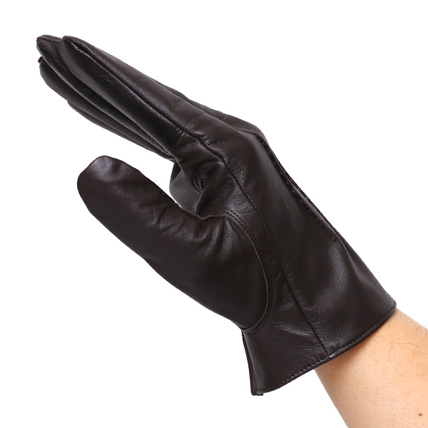  佐々木手袋 日本製 牛革 レザー メンズ 手袋 スマートフォン対応 ダークブラウン ブラウン 茶 茶色 防寒 革手袋 本革 国産 オールレザー 化粧箱付き スマホ対応 タッチパネル 操作可能 高級 おしゃれ プレゼント 男性 大人 通勤 三本山 経年変化 味わい 暖かい