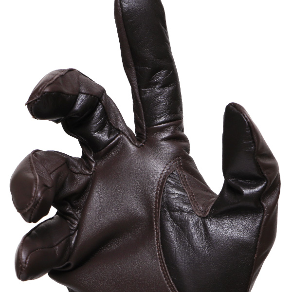  佐々木手袋 日本製 牛革 レザー メンズ 手袋 スマートフォン対応 ダークブラウン ブラウン 茶 茶色 防寒 革手袋 本革 国産 オールレザー 化粧箱付き スマホ対応 タッチパネル 操作可能 高級 おしゃれ プレゼント 男性 大人 通勤 三本山 経年変化 味わい 暖かい