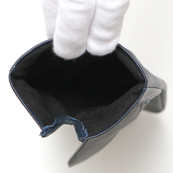  佐々木手袋 日本製 牛革 レザー メンズ 手袋 スマートフォン対応 ブルー ネイビー 青色 防寒 革手袋 本革 国産 オールレザー 化粧箱付き スマホ対応 タッチパネル 操作可能 高級 おしゃれ プレゼント 男性 大人 通勤 三本山 経年変化 味わい 暖かい