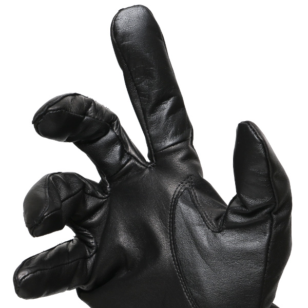  佐々木手袋 日本製 牛革 レザー メンズ 手袋 スマートフォン対応 ブラック 黒 黒色 リブ付き カフス付き 防寒 革手袋 本革 国産 オールレザー 化粧箱付き スマホ対応 タッチパネル 操作可能 高級 おしゃれ プレゼント 男性 大人 通勤 三本山 暖かい