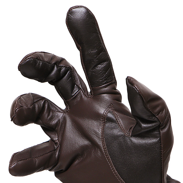  佐々木手袋 日本製 牛革 レザー メンズ 手袋 スマートフォン対応 ダークブラウン ブラウン 茶 茶色 リブ付き カフス付き 防寒 革手袋 本革 国産 オールレザー 化粧箱付き スマホ対応 タッチパネル 操作可能 高級 おしゃれ プレゼント 男性 大人 通勤 三本山 暖かい