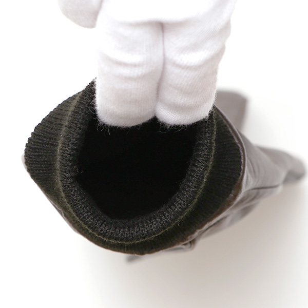  佐々木手袋 日本製 牛革 レザー メンズ 手袋 スマートフォン対応 ダークブラウン ブラウン 茶 茶色 リブ付き カフス付き 防寒 革手袋 本革 国産 オールレザー 化粧箱付き スマホ対応 タッチパネル 操作可能 高級 おしゃれ プレゼント 男性 大人 通勤 三本山 暖かい