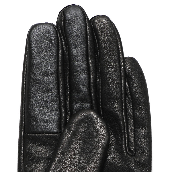  佐々木手袋 日本製 牛革 レザー レディース 手袋 スマートフォン対応 ブラック 黒 黒色 リブ付き カフス付き 防寒 革手袋 本革 国産 オールレザー 化粧箱付き スマホ対応 タッチパネル 操作可能 高級 おしゃれ プレゼント 女性 大人 通勤 三本山 暖かい