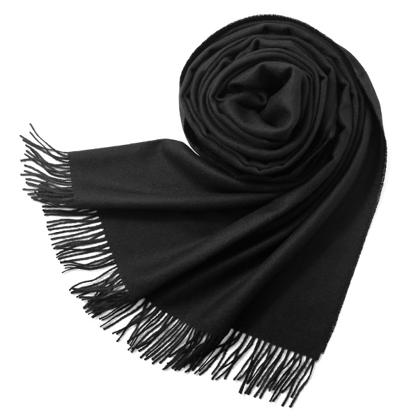 シルケボープレード 130×200cm ベビーアルパカストール ブラック