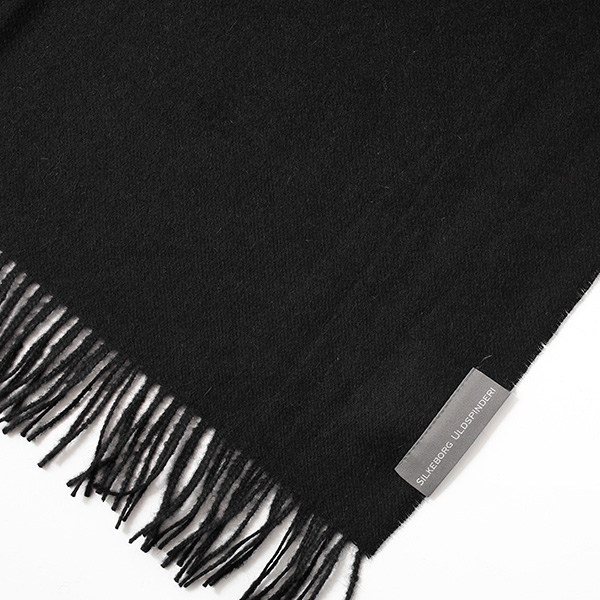  大判 マフラー ストール 130×200cm ブランド メンズ レディース ベビー アルパカ 100％ 秋冬 厚手 ブランケット ブラック 黒 黒色 クリスマス プレゼント ギフト チェック  無地 Silkeborg Plaids(シルケボープレード)