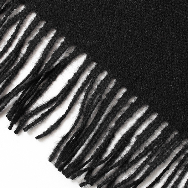  大判 マフラー ストール 130×200cm ブランド メンズ レディース ベビー アルパカ 100％ 秋冬 厚手 ブランケット ブラック 黒 黒色 クリスマス プレゼント ギフト チェック  無地 Silkeborg Plaids(シルケボープレード)