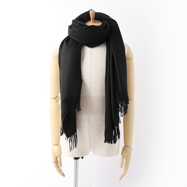  大判 マフラー ストール 130×200cm ブランド メンズ レディース ベビー アルパカ 100％ 秋冬 厚手 ブランケット ブラック 黒 黒色 クリスマス プレゼント ギフト チェック  無地 Silkeborg Plaids(シルケボープレード)