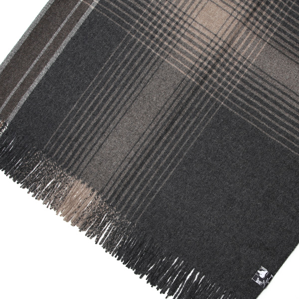 大判 マフラー ストール 130×200cm ブランド メンズ レディース ベビー アルパカ 100% 秋冬 厚手 ブランケット ブラウン 茶 茶色 クリスマス プレゼント ギフト チェック 無地 Silkeborg Plaids(シルケボープレード)