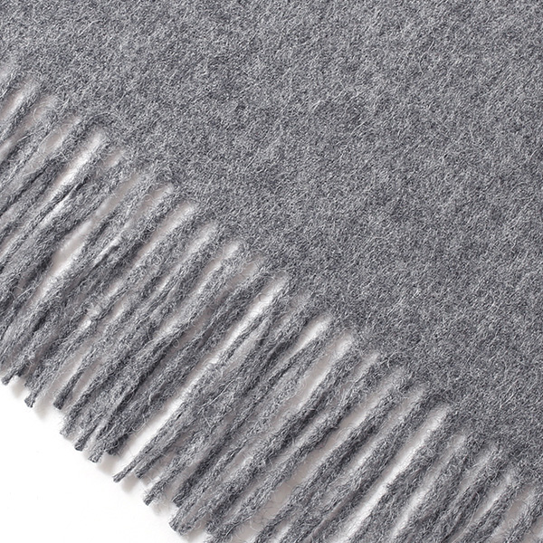  大判 マフラー ストール 130×200cm ブランド メンズ レディース ベビー アルパカ 100％ 秋冬 厚手 ブランケット グレー グレイ 灰色 クリスマス プレゼント ギフト チェック  無地 Silkeborg Plaids(シルケボープレード)