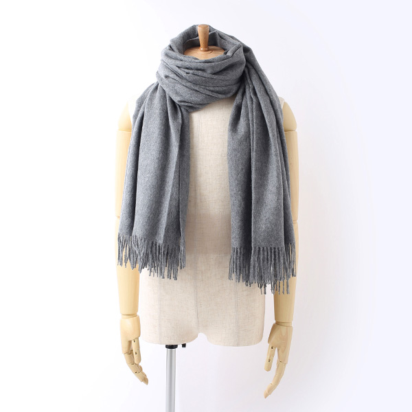  大判 マフラー ストール 130×200cm ブランド メンズ レディース ベビー アルパカ 100％ 秋冬 厚手 ブランケット グレー グレイ 灰色 クリスマス プレゼント ギフト チェック  無地 Silkeborg Plaids(シルケボープレード)