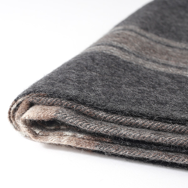  大判 マフラー ストール 130×200cm ブランド メンズ レディース ベビー アルパカ 100％ 秋冬 厚手 ブランケット グレー グレイ 灰色 クリスマス プレゼント ギフト チェック  無地 Silkeborg Plaids(シルケボープレード)