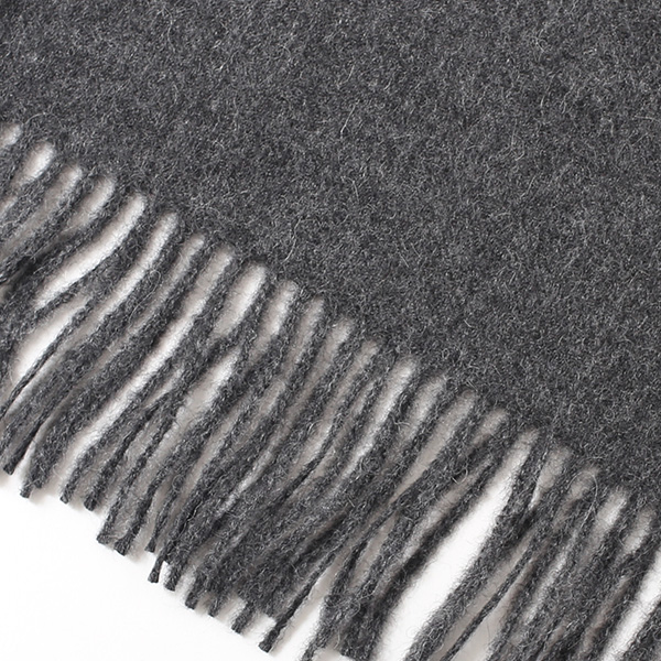 大判 マフラー ストール 130×200cm ブランド メンズ レディース ベビー アルパカ 100% 秋冬 厚手 ブランケット グレー グレイ 灰色 クリスマス プレゼント ギフト チェック 無地 Silkeborg Plaids(シルケボープレード)