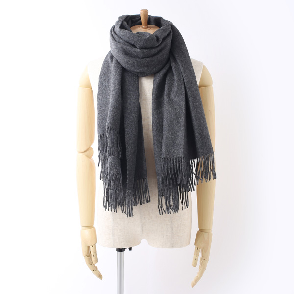 大判 マフラー ストール 130×200cm ブランド メンズ レディース ベビー アルパカ 100% 秋冬 厚手 ブランケット グレー グレイ 灰色 クリスマス プレゼント ギフト チェック 無地 Silkeborg Plaids(シルケボープレード)