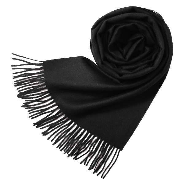 シルケボープレード 60×200cm ベビーアルパカストール ブラック