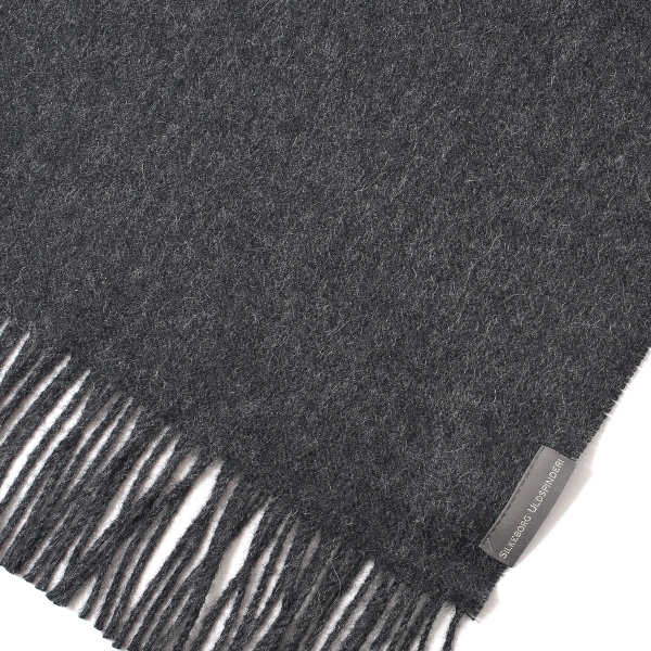  マフラー メンズ レディース ブランド ベビー アルパカ 100％ 大判 ストール 北欧 おしゃれ 柄 グレー グレイ 灰色 男性 女性 厚手 チェック 無地 シンプル プレゼント ギフト 贈り物  Silkeborg Plaids(シルケボープレード)