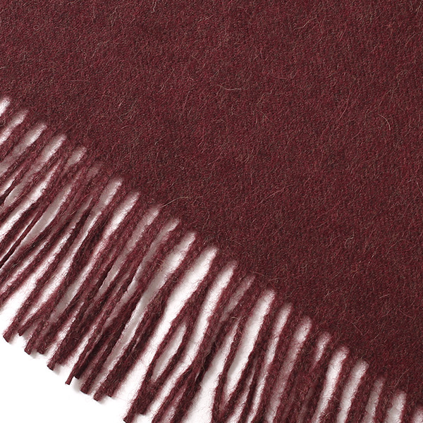  マフラー メンズ レディース ブランド ベビー アルパカ 100％ 大判 ストール 北欧 おしゃれ 柄 レッド ワイン 赤色 男性 女性 厚手 チェック 無地 シンプル プレゼント ギフト 贈り物  Silkeborg Plaids(シルケボープレード)