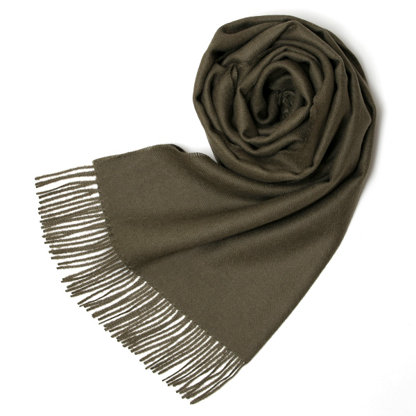 シルケボープレード 60×200cm ベビーアルパカストール カーキ