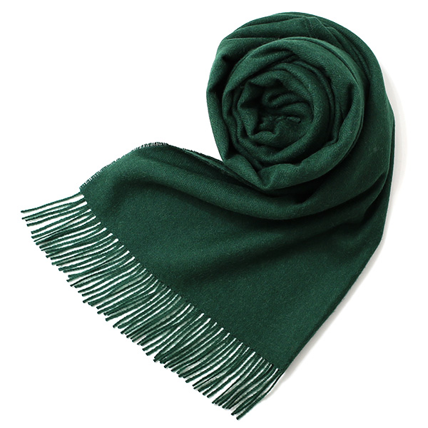 シルケボープレード 60×200cm ベビーアルパカストール ダークグリーン