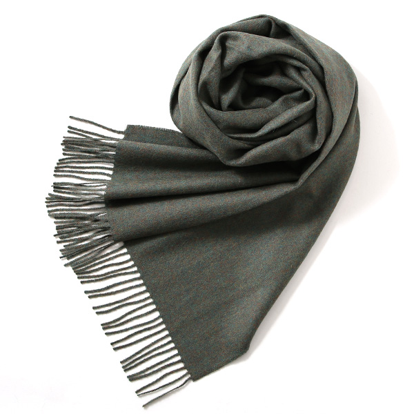 シルケボープレード 60×200cm ベビーアルパカストール モスグリーン