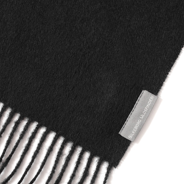  ストール マフラー ベビーアルパカ 100％ 北欧 ブランド メンズ レディース ブラック 黒 黒色 彼氏 彼女 プレゼント 高級 ギフト ウール 厚手 チェック 柄 無地 シンプル Silkeborg Plaids(シルケボープレード)