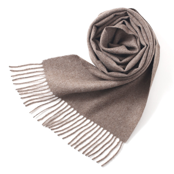 シルケボープレード 30×200cm ベビーアルパカストール タバコ