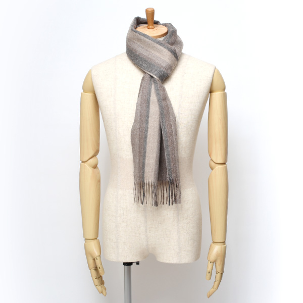  ストール マフラー ベビーアルパカ 100％ 北欧 ブランド メンズ レディース ブラウン 茶 茶色 彼氏 彼女 プレゼント 高級 ギフト ウール 厚手 チェック 柄 無地 シンプル Silkeborg Plaids(シルケボープレード)