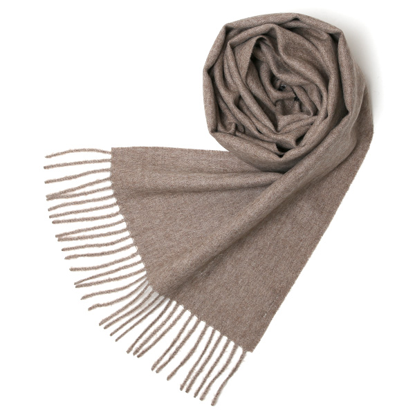 シルケボープレード 30×200cm ベビーアルパカストール ウォールナットブラウン