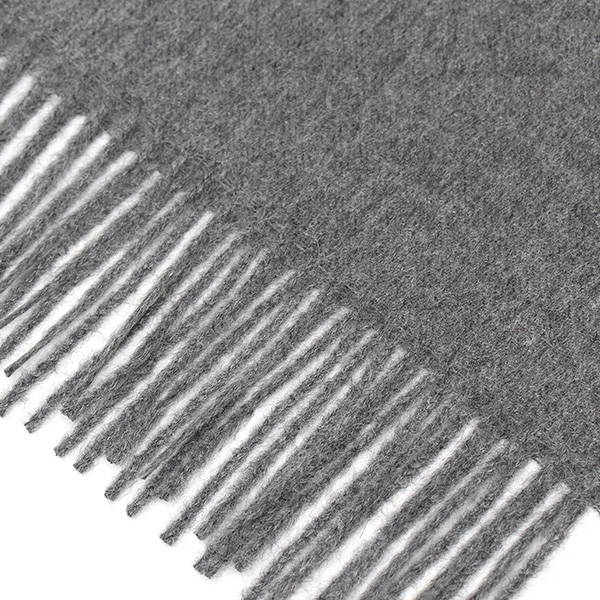  ストール マフラー ベビーアルパカ 100％ 北欧 ブランド メンズ レディース グレー グレイ 灰色 彼氏 彼女 プレゼント 高級 ギフト ウール 厚手 チェック 柄 無地 シンプル Silkeborg Plaids(シルケボープレード)