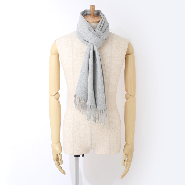  ストール マフラー ベビーアルパカ 100％ 北欧 ブランド メンズ レディース ライトグレー グレー グレイ 灰色 彼氏 彼女 プレゼント 高級 ギフト ウール 厚手 チェック 柄 無地 シンプル Silkeborg Plaids(シルケボープレード)