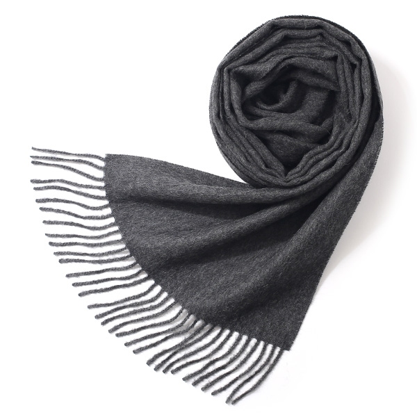 シルケボープレード 30×200cm ベビーアルパカストール チャコール