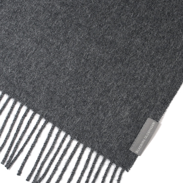  ストール マフラー ベビーアルパカ 100％ 北欧 ブランド メンズ レディース グレー グレイ 灰色 彼氏 彼女 プレゼント 高級 ギフト ウール 厚手 チェック 柄 無地 シンプル Silkeborg Plaids(シルケボープレード)