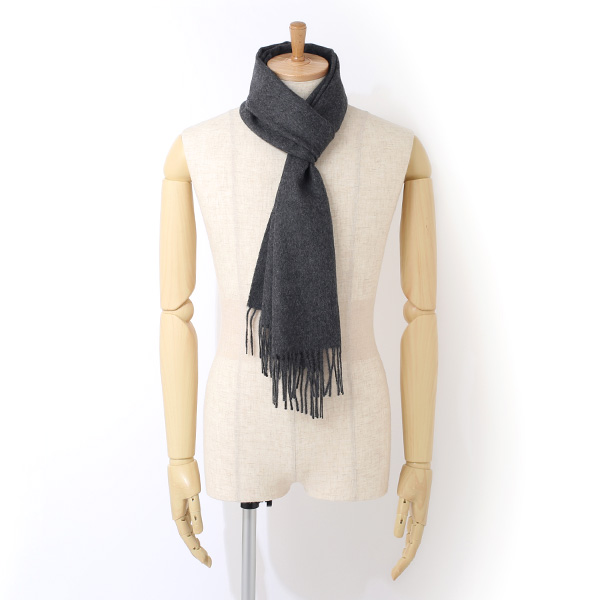  ストール マフラー ベビーアルパカ 100％ 北欧 ブランド メンズ レディース グレー グレイ 灰色 彼氏 彼女 プレゼント 高級 ギフト ウール 厚手 チェック 柄 無地 シンプル Silkeborg Plaids(シルケボープレード)