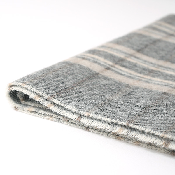  ストール マフラー ベビーアルパカ 100％ 北欧 ブランド メンズ レディース グレー グレイ 灰色 彼氏 彼女 プレゼント 高級 ギフト ウール 厚手 チェック 柄 無地 シンプル Silkeborg Plaids(シルケボープレード)