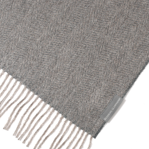 ストール マフラー ベビーアルパカ 100% 北欧 ブランド メンズ レディース グレー グレイ 灰色 彼氏 彼女 プレゼント 高級 ギフト ウール 厚手 チェック 柄 無地 シンプル Silkeborg Plaids(シルケボープレード)