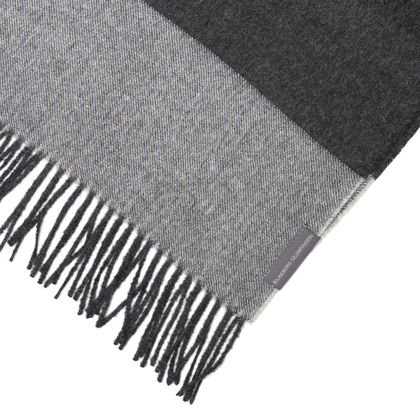  ストール マフラー ベビーアルパカ 100％ 北欧 ブランド メンズ レディース グレー グレイ 灰色 彼氏 彼女 プレゼント 高級 ギフト ウール 厚手 チェック 柄 無地 シンプル Silkeborg Plaids(シルケボープレード)