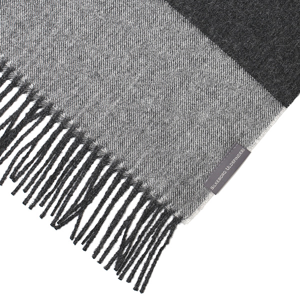 ストール マフラー ベビーアルパカ 100% 北欧 ブランド メンズ レディース グレー グレイ 灰色 彼氏 彼女 プレゼント 高級 ギフト ウール 厚手 チェック 柄 無地 シンプル Silkeborg Plaids(シルケボープレード)