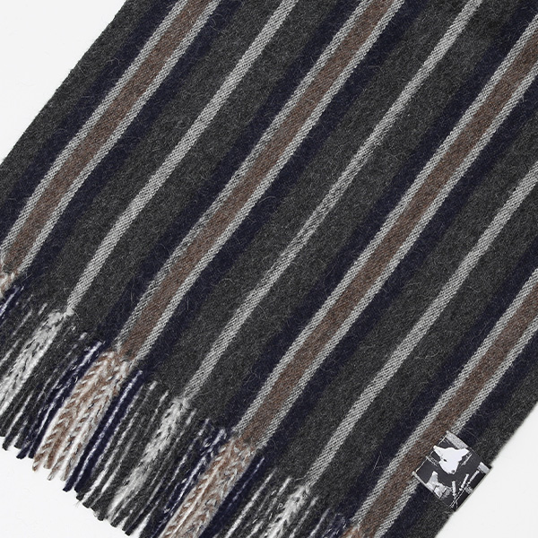  ストール マフラー ベビーアルパカ 100％ 北欧 ブランド メンズ レディース グレー グレイ 灰色 彼氏 彼女 プレゼント 高級 ギフト ウール 厚手 チェック 柄 無地 シンプル Silkeborg Plaids(シルケボープレード)