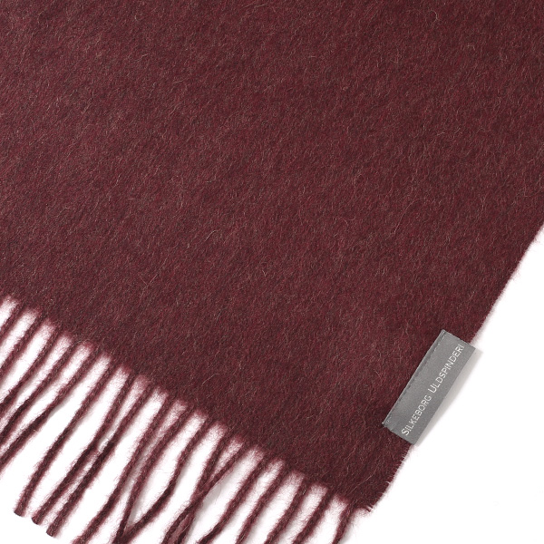  ストール マフラー ベビーアルパカ 100％ 北欧 ブランド メンズ レディース レッド ワイン 赤色 彼氏 彼女 プレゼント 高級 ギフト ウール 厚手 チェック 柄 無地 シンプル Silkeborg Plaids(シルケボープレード)