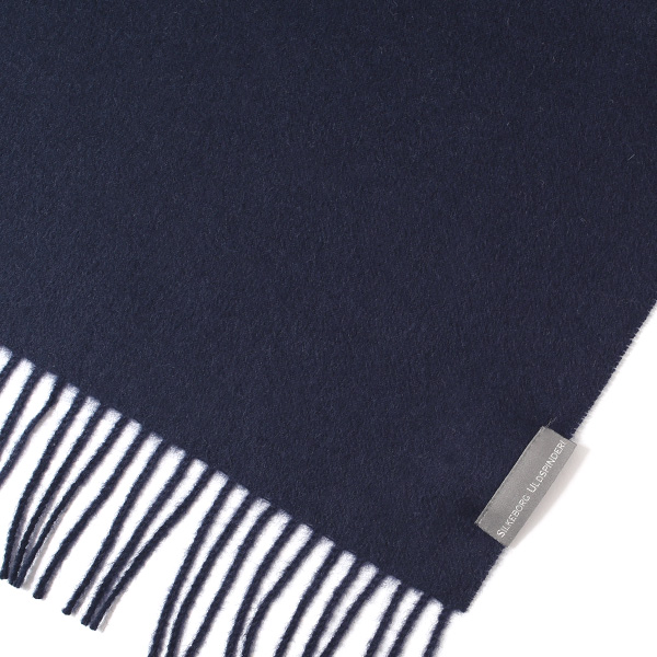  ストール マフラー ベビーアルパカ 100％ 北欧 ブランド メンズ レディース ブルー ネイビー 青色 彼氏 彼女 プレゼント 高級 ギフト ウール 厚手 チェック 柄 無地 シンプル Silkeborg Plaids(シルケボープレード)