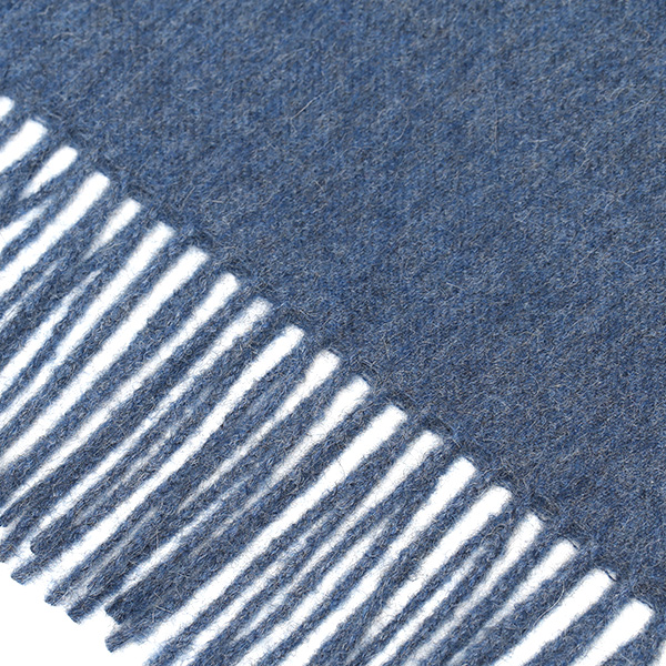  ストール マフラー ベビーアルパカ 100％ 北欧 ブランド メンズ レディース ブルー ネイビー 青色 彼氏 彼女 プレゼント 高級 ギフト ウール 厚手 チェック 柄 無地 シンプル Silkeborg Plaids(シルケボープレード)