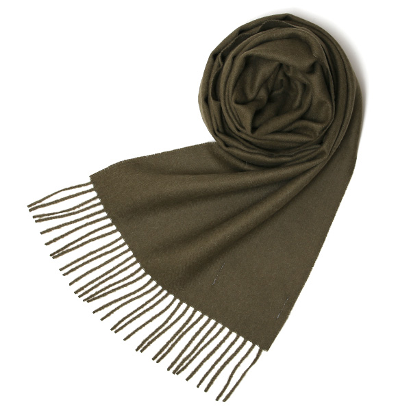 シルケボープレード 30×200cm ベビーアルパカストール カーキ