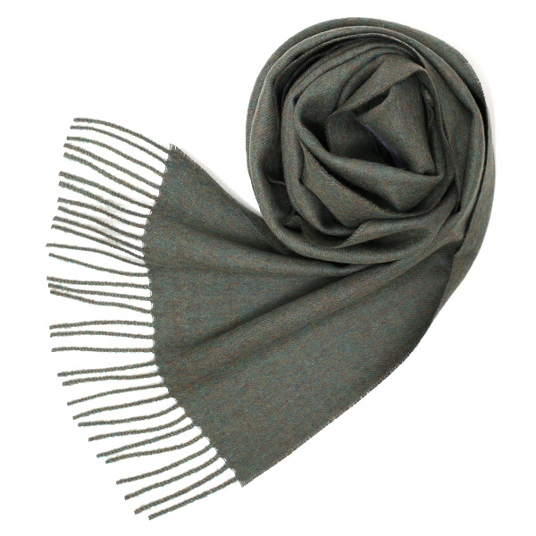 シルケボープレード 30×200cm ベビーアルパカストール オリーブ