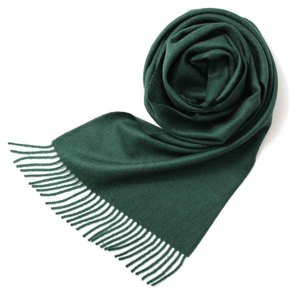 シルケボープレード 30×200cm ベビーアルパカストール ダークグリーン