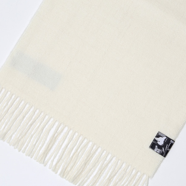 ストール マフラー ベビーアルパカ 100% 北欧 ブランド メンズ レディース ホワイト 白色 彼氏 彼女 プレゼント 高級 ギフト ウール 厚手 チェック 柄 無地 シンプル Silkeborg Plaids(シルケボープレード)