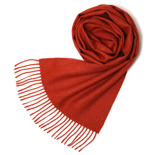 シルケボープレード 30×200cm ベビーアルパカストール パンプキンオレンジ