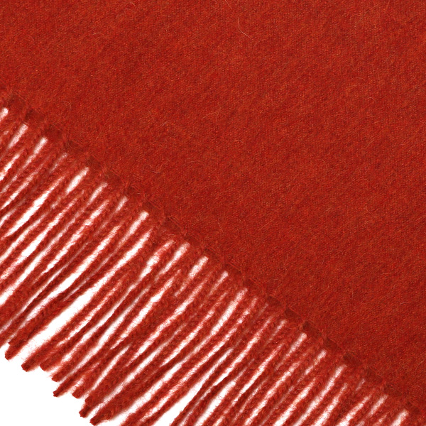  ストール マフラー ベビーアルパカ 100％ 北欧 ブランド メンズ レディース オレンジ 橙色 彼氏 彼女 プレゼント 高級 ギフト ウール 厚手 チェック 柄 無地 シンプル Silkeborg Plaids(シルケボープレード)