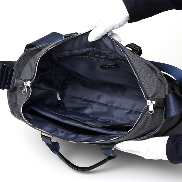 ショルダーバッグ ビジネス バッグ 軽量 大容量 自立 通勤 出張 ビジネスショルダー YKKファスナー ブルー ネイビー 青色 メッセンジャーバッグ A4 パソコン収納 ブランド SONNE(ゾンネ) GRACE グレースシリーズ SOGR006