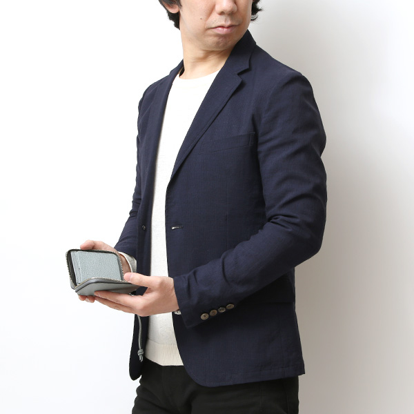  【SOPO】 フランス製高級レザー ミニ財布 二つ折り 本革 薄い ラウンドファスナー 小さい 財布 ブランド ブルー ネイビー 青色 メンズ レディース ユニセックス 小銭入れあり 小型 ファスナー 薄型 おしゃれ プレゼント 革 レザー ソポ SO36